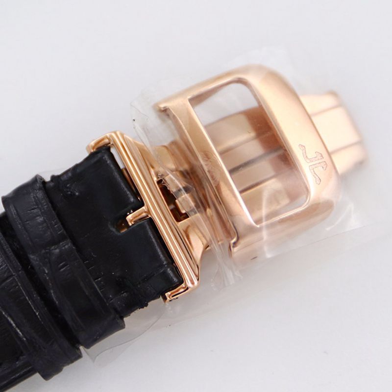 Jaeger-LeCoultre master top-tierhigh-quality watch 1662451 series automatic genuine tourbillon men's diamond gold watch black dial watch clasp picture