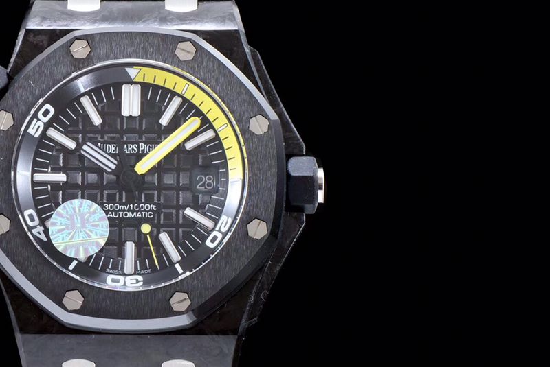 Audemars Piguet Top collectible watches 15706 Series Men's Mechanical Watches with Ceramic Bezel and Black Plate Details