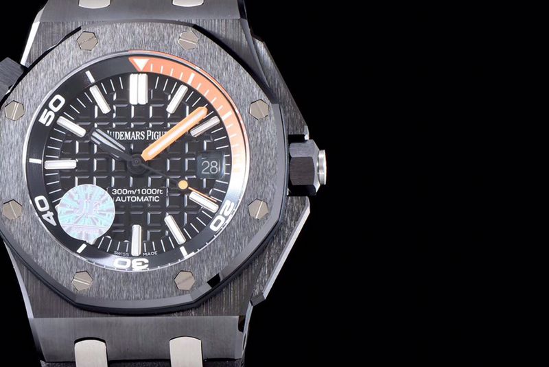 Audemars Piguettop-tier watch 15706 series ceramic bezelblack dial men's mechanical watch detail shots