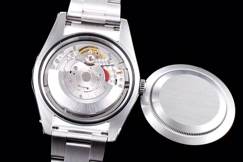 Rolextop-tier watch Oyster Perpetual series men's mechanical black dialsteel bracelet watch movement picture