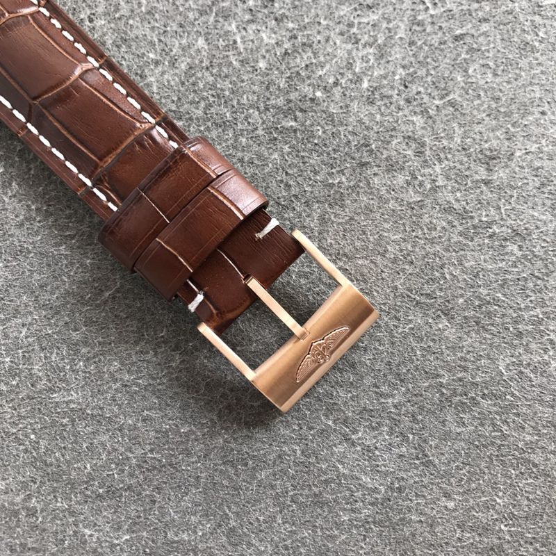 Breitlingtop-tiersuper watch pilot 8 series men's brown plate leather strap mechanical watch clasp picture
