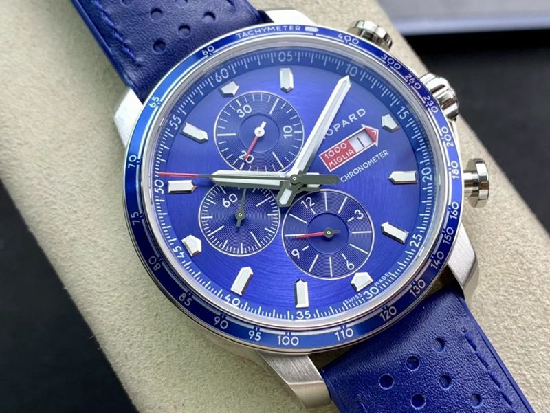 Chopard Mille Miglia Series Blue Dial Sports Men's Mechanical Watch Front View