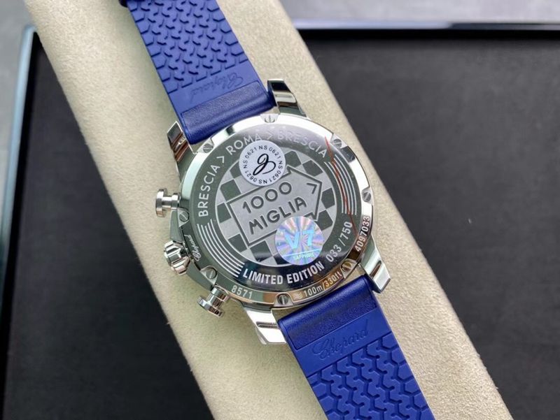 Chopard Top Watch MilleMiglia Series Blue Dial Sport Men's Mechanical Wristwatch Caseback