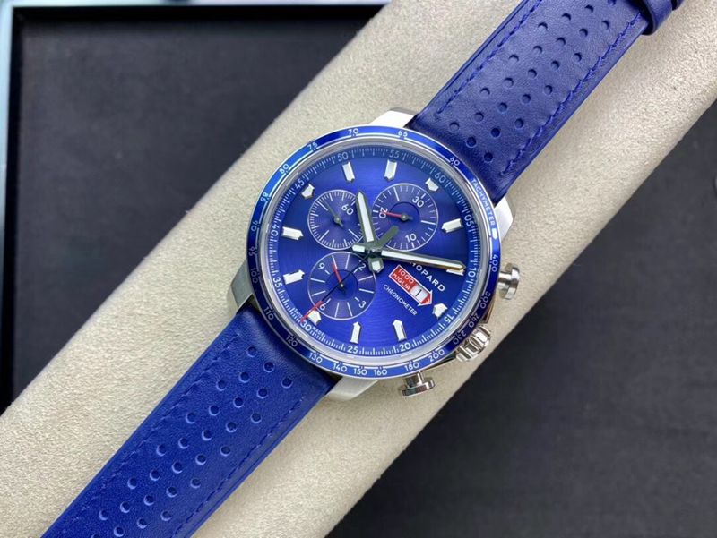 Chopard Mille Miglia Series Blue Dial Sports Men's Mechanical Watch Front View