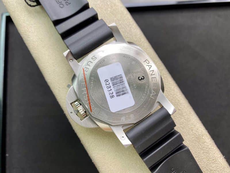 Paneraitop-tier watch Little Blue Ghost PAM1209 series men's mechanical deep blue watch back cover picture