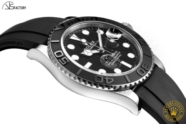 top-tier watch VSRolex white yacht 42dial3235 mechanical super long standby side view