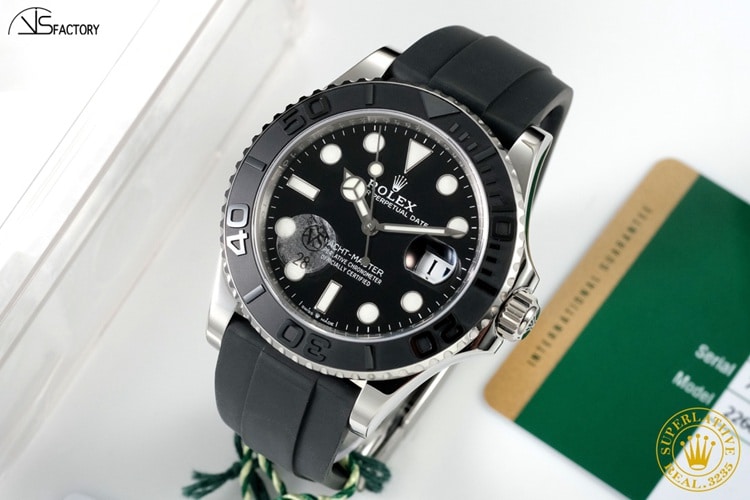 top-tier watch VSRolex white yacht 42dial3235 mechanical super long standby front view