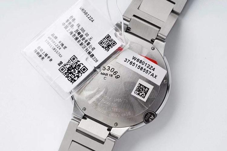 AF Factory's most powerful top-tier replicaCartier latest version 42mm blue balloon men's watch back cover picture