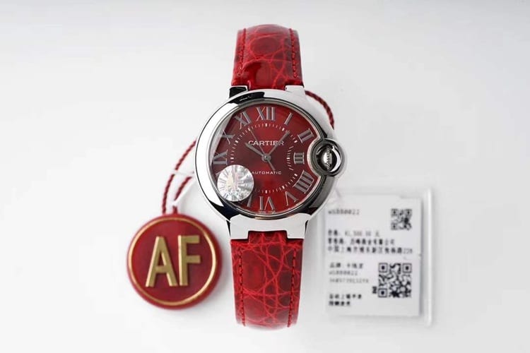AF FactoryCartiertop-tier blue balloon ladies' watch33dial fully automatic movement watch front view