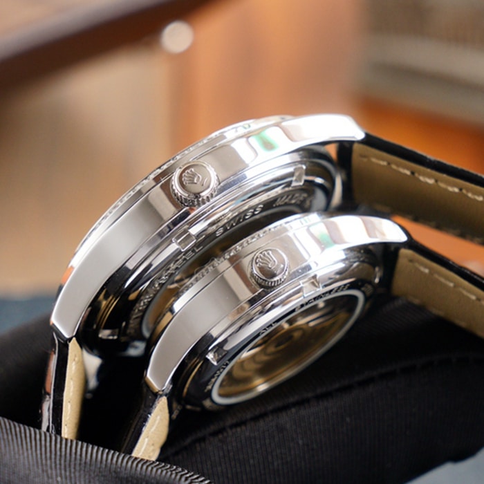 Side view of the new Rolex latest Datejust couple watch
