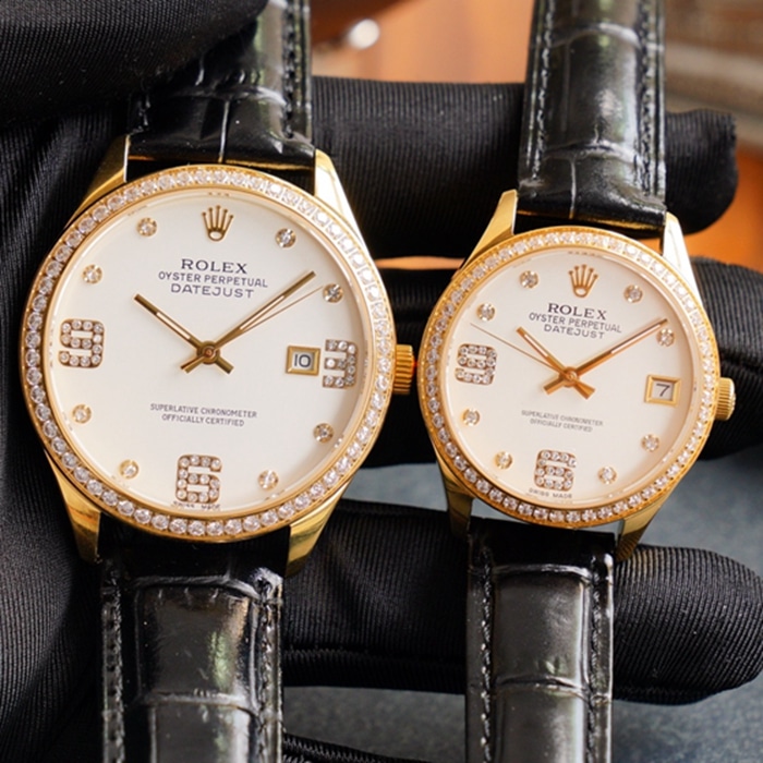 Front view of the new Rolex latest Datejust couple watch