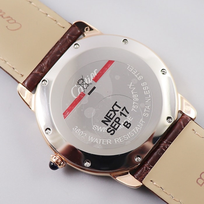 Cartier London series couple watch back cover picture