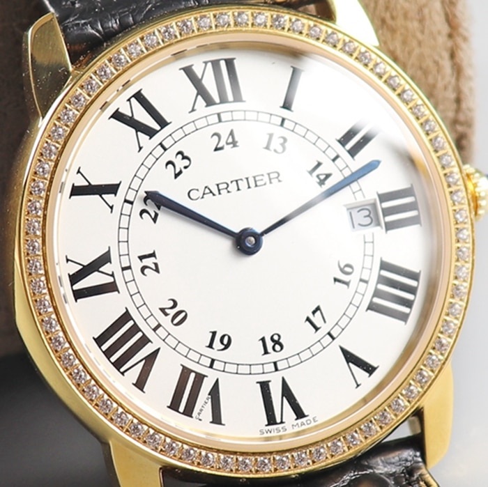 Cartier London series couple watch front view