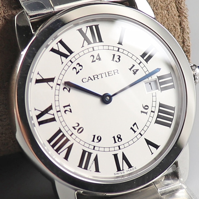 Cartier London series couple watch front view