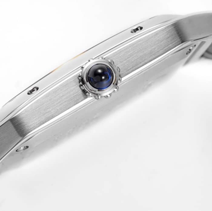 New masterwork Cartier Santos couple's watch side view