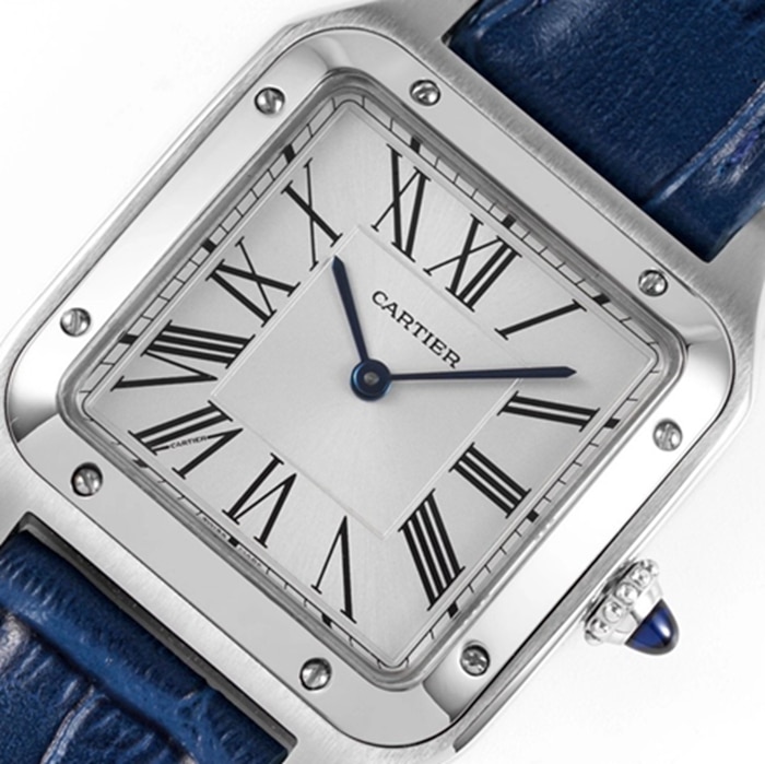 New masterpiece CartierCartier Santos couple watch front view