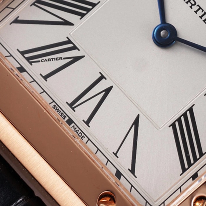 New masterpiece CartierCartier Santos couple watch detail shots