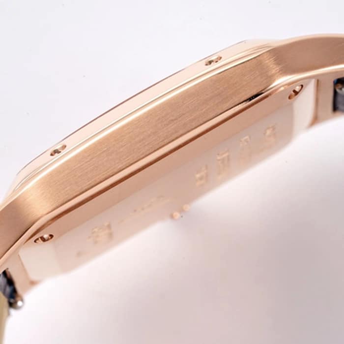 New masterwork Cartier Santos couple's watch side view