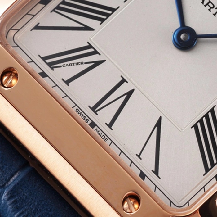 New masterpiece Cartier Santos couple's watch detail photos