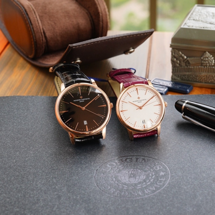 Front view of the new Vacheron Constantin Heritage Series Couple’s Watch