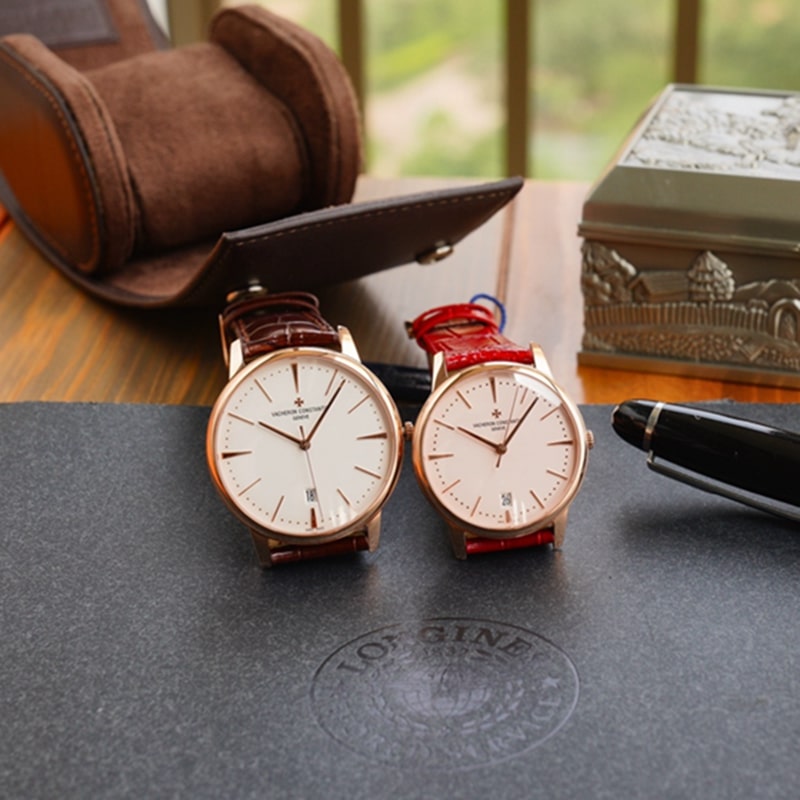 Vacheron Constantin Patrimony series couple's watch front view