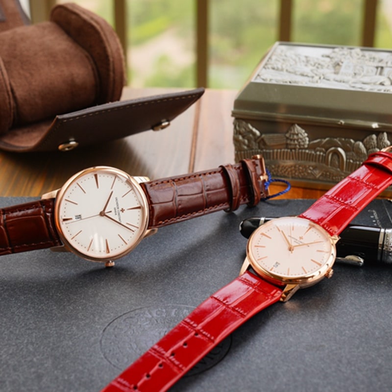 Vacheron Constantin Patrimony series couple's watch front view