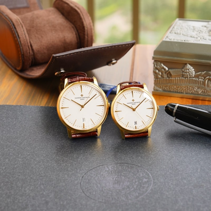 Vacheron Constantin Patrimony series couple's watch front view