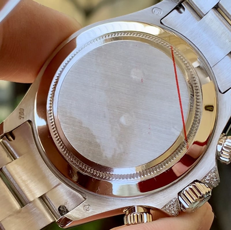Rolex Rainbow Di men's steel bracelet watch back cover picture