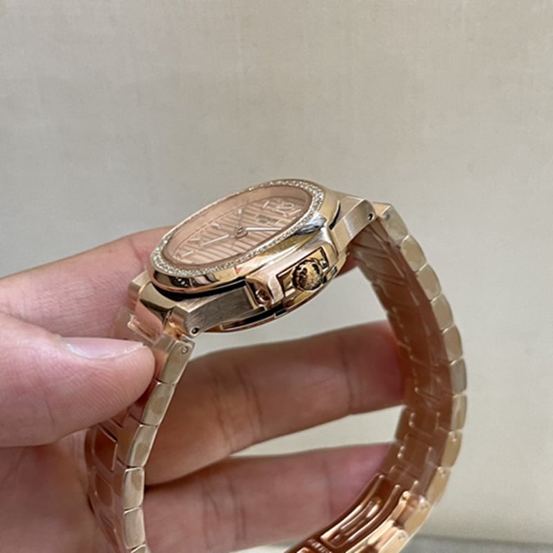 top-tier watch Patek Philippe Nautilus women's watch side view