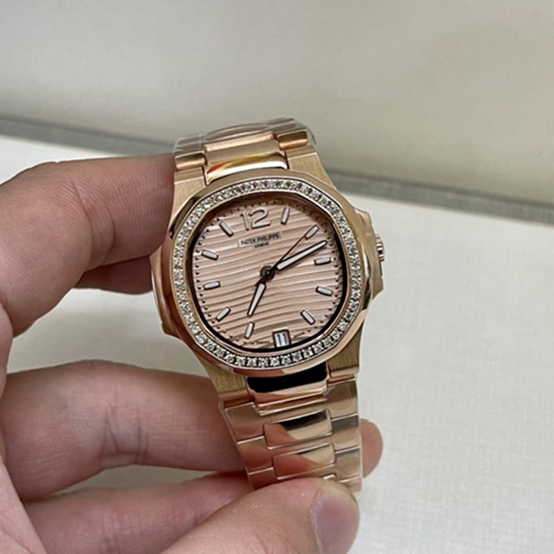 top-tier watch Patek Philippe Nautilus women's watch front view
