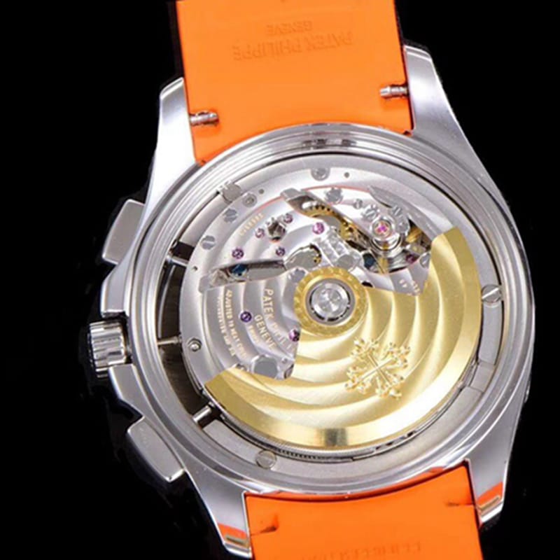 top-tier watch new Patek Philippe men's black dial fashion grenade chronograph watch movement picture