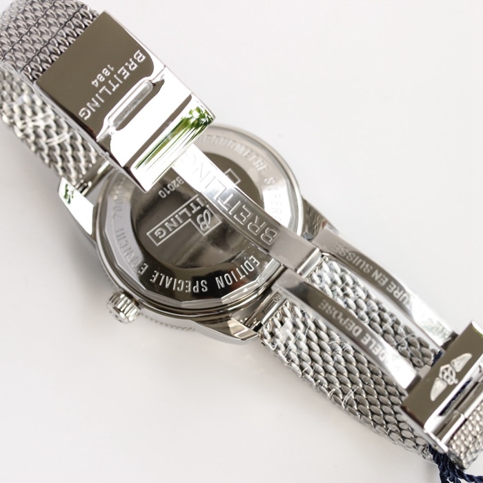 top-tier watch Breitling men's black dial super ocean culture series mechanical watch clasp picture