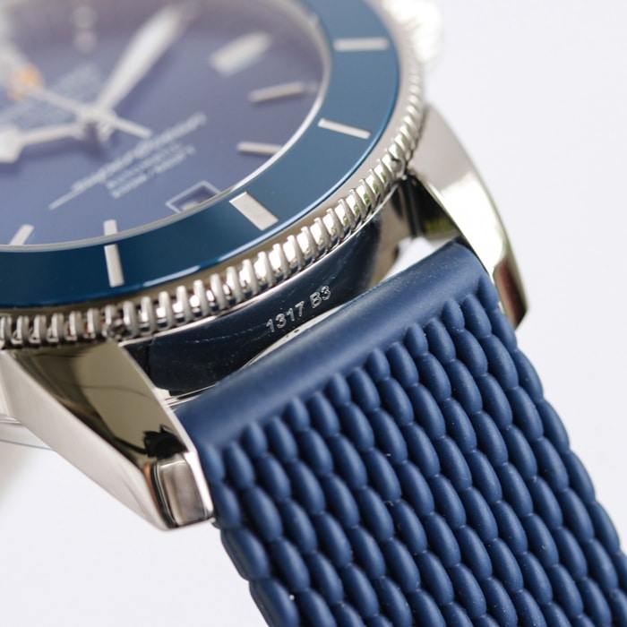 top-tier watch Breitling men's blue dial super ocean culture mechanical watch detail shots