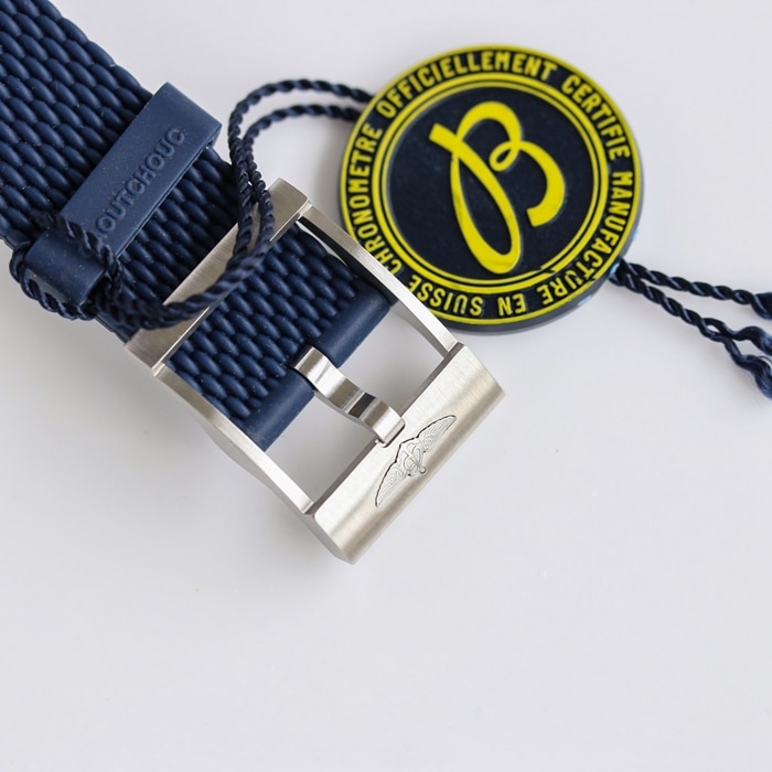 top-tier watch Breitling men's blue dial super ocean culture mechanical watch clasp picture