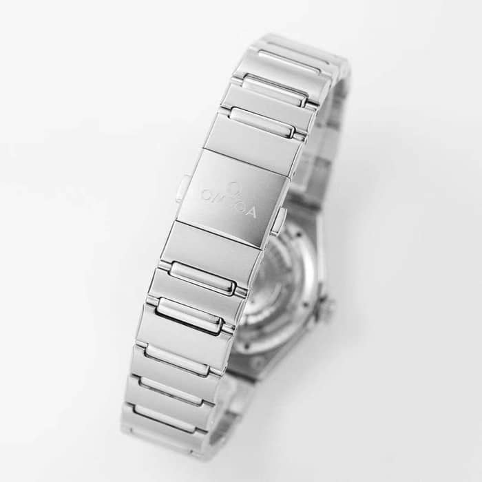 Top collectible watches Omega Women's White Plate Constellation Series Steel Strap Watch Buckle Figure