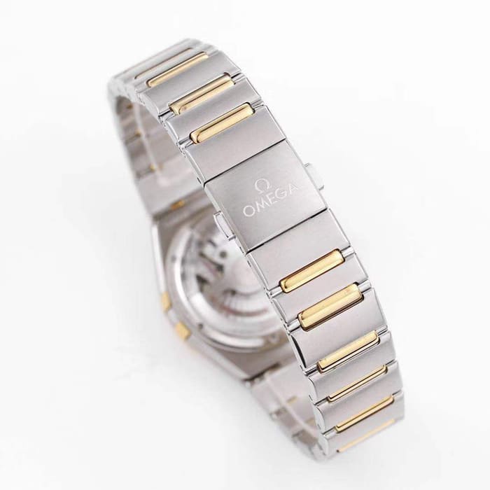 Top collectible watches Omega Women's White Plate Constellation Series Steel Strap Watch Buckle Figure