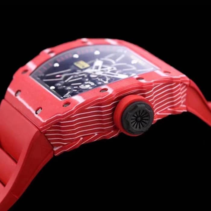 top-tier watch Franck Muller men's black dial watch side view