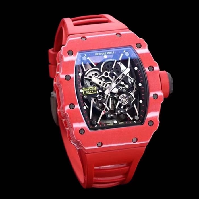 top-tier watch Franck Muller men's black dial watch front view