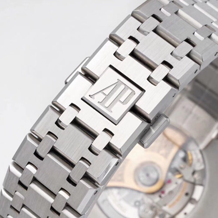 top-tier watch Audemars Piguet men's brown plate Royal Oak series mechanical steel bracelet watch clasp picture