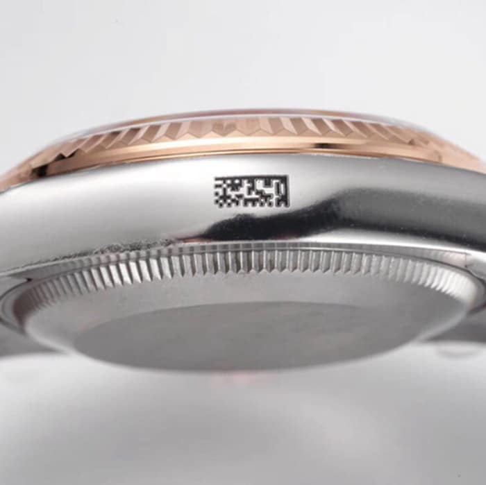 top-tier watch Rolex men's brown plate Oyster Perpetual Datejuststeel bracelet watch side view