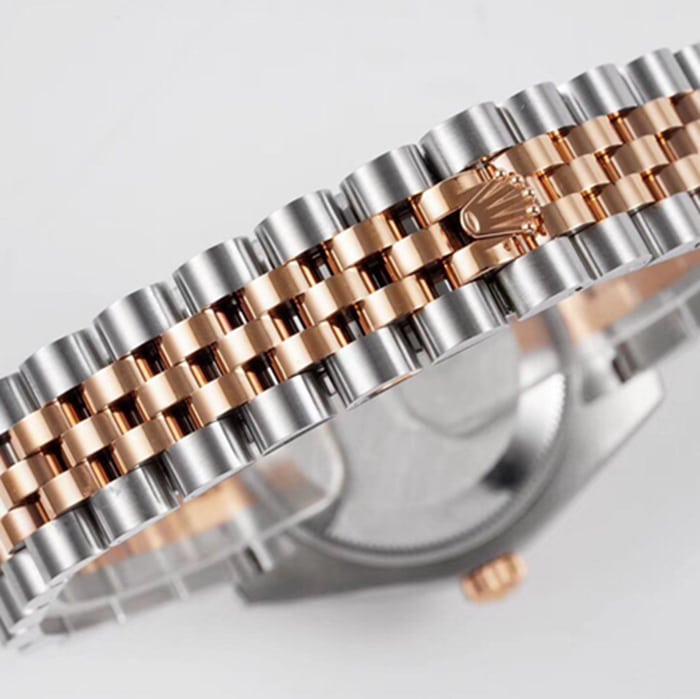 top-tier watch Rolex men's brown plate Oyster Perpetual Datejuststeel bracelet watch clasp picture
