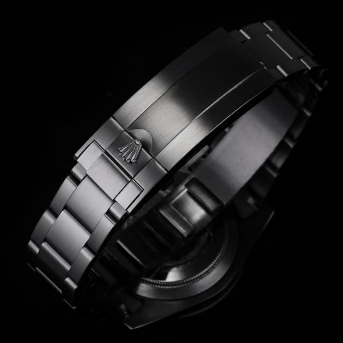 top-tier watch Rolex men's black dial Submariner series steel bracelet watch clasp picture