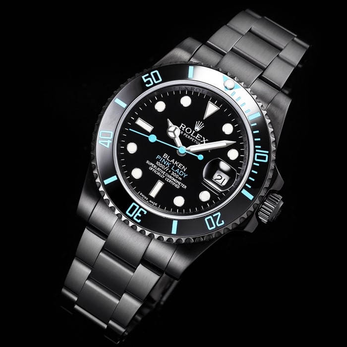 top-tier watch Rolex men's black dial Submariner series steel bracelet watch front watch