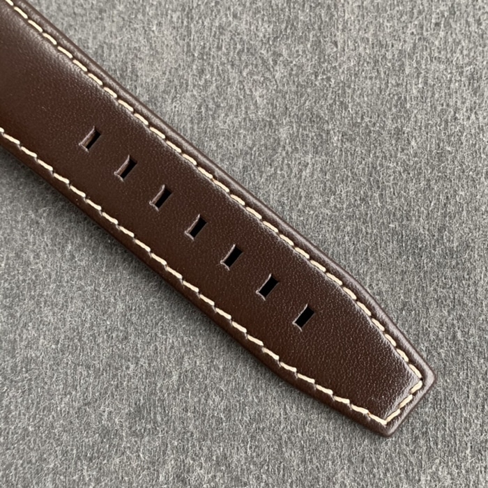 top-tier watch Longines men's black dial pioneer series leather strap watch bracelet picture