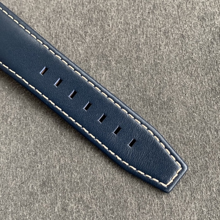 top-tier watch Longines men's blue dial pioneer series leather strap watch bracelet picture