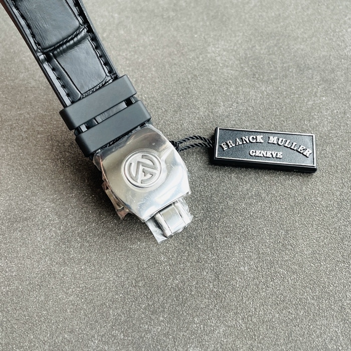 top-tier watch Frank Muller men's white dialV45 SC DT series fully automatic movement watch clasp picture