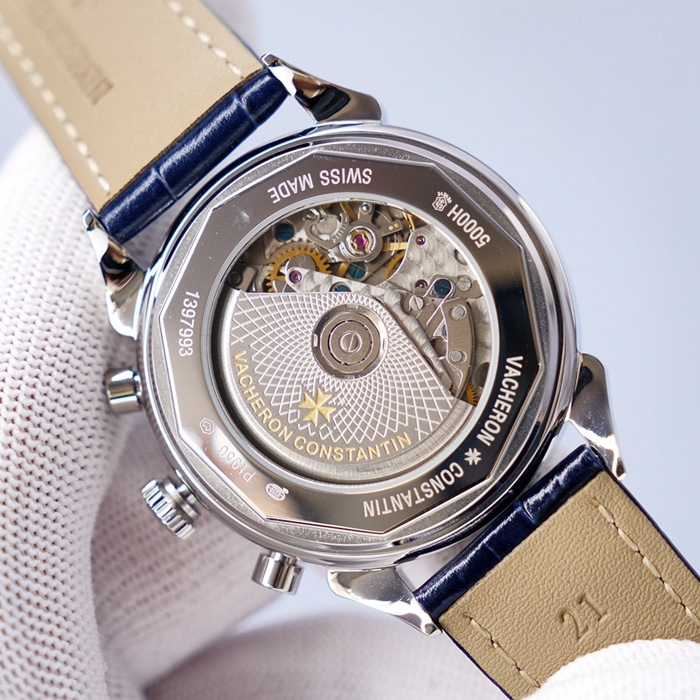 top-tier watch Vacheron Constantin men's white dial1955 series steel bracelet watch movement picture
