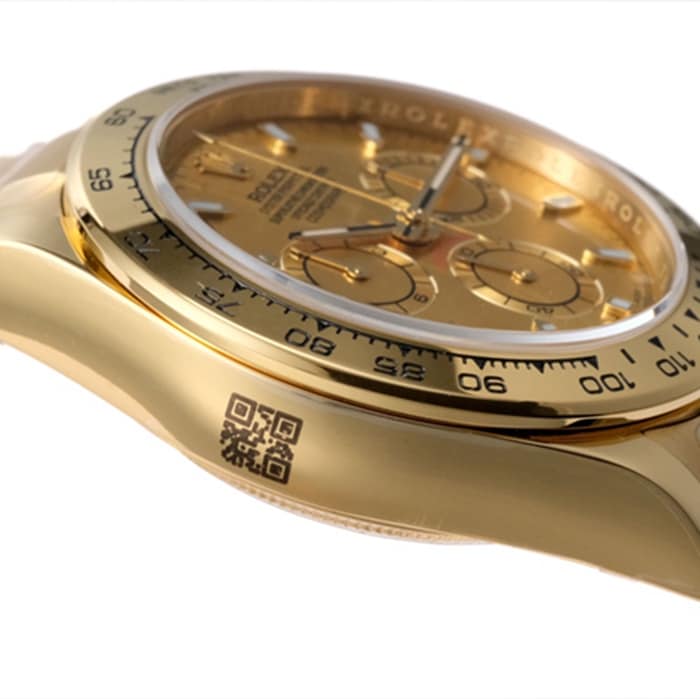 top-tier watch Rolex men's gold plate Cosmograph Daytonasteel bracelet watch side view