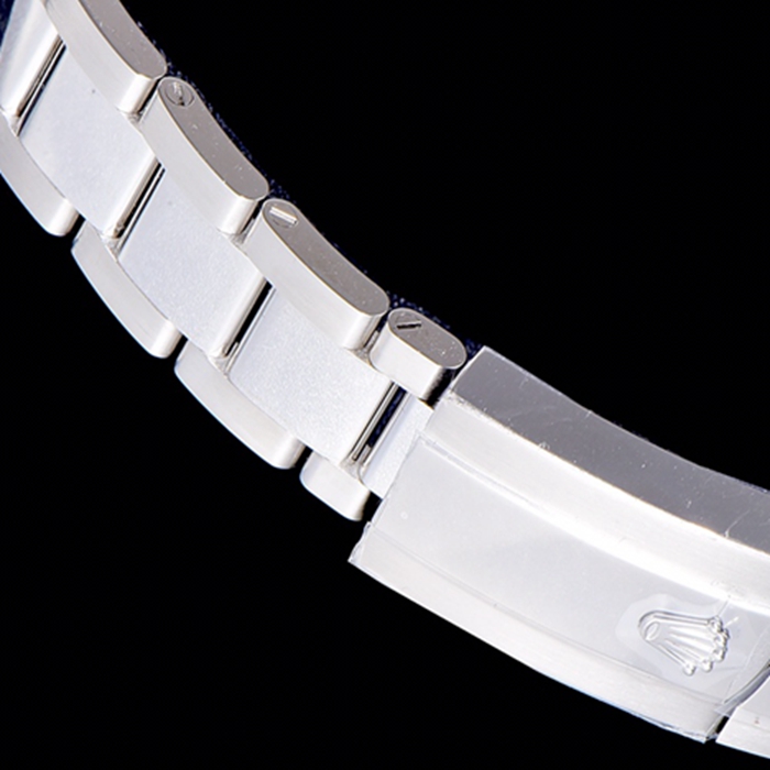 top-tier watch Rolex men's blue dialsteel bracelet watch clasp picture