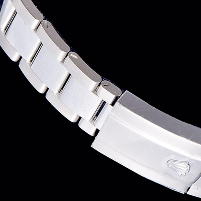 top-tier watch Rolex men's green dialsteel bracelet watch clasp picture